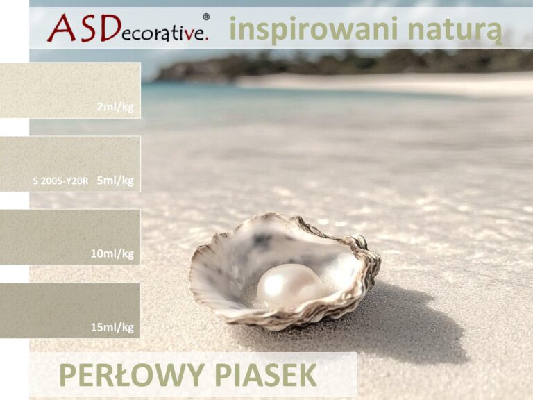 perłowy piasek kolor mikrocementu