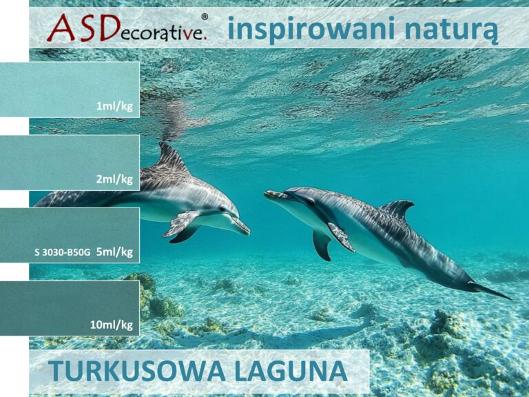 turkusowa laguna kolor mikrocementu