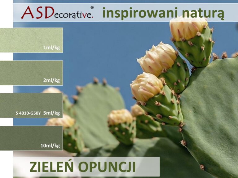 zieleń opuncji kolor mikrocementu