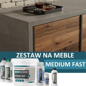 Zestaw mikrocementu na meble - Medium FAST