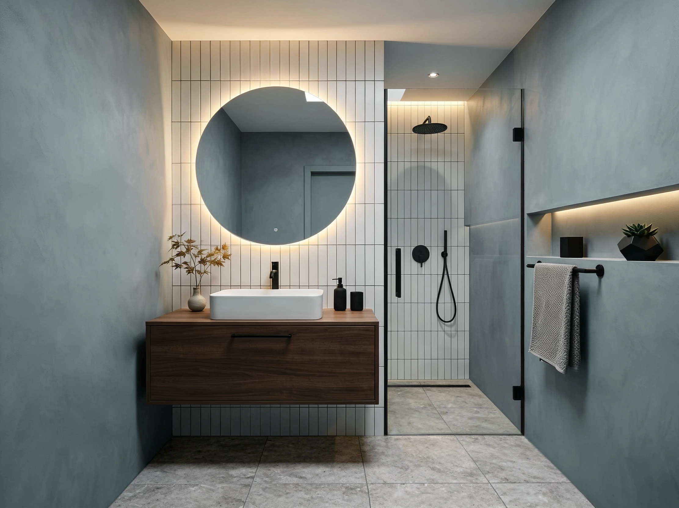 mikrocement w łazience