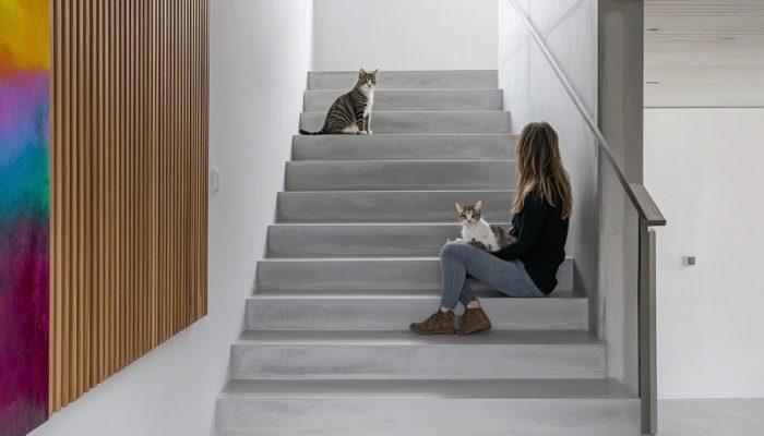 Schody z mikrocementu