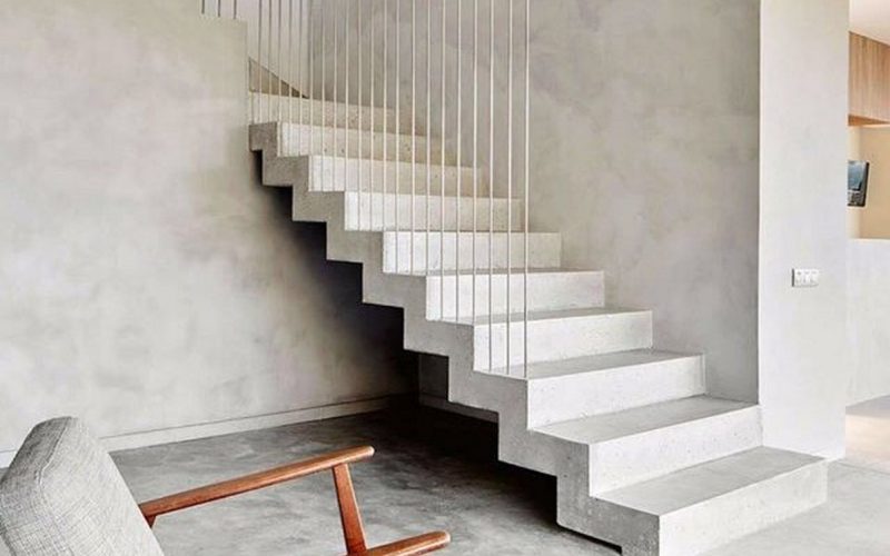 Schody z mikrocementu